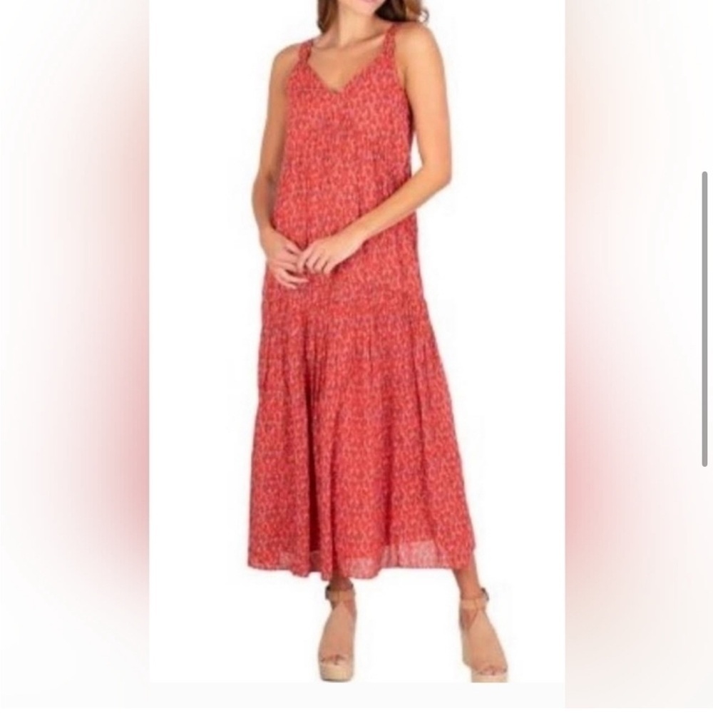 Joie Red Floral Maxi Dress